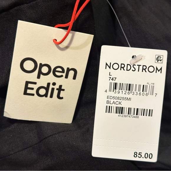 NWT Open Edit Elegant Black Strapless Dress - Picture 3 of 3